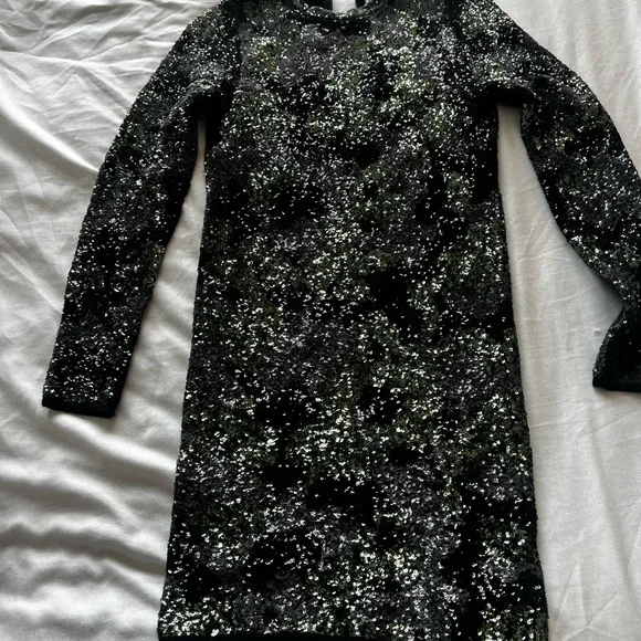 zara black sparkly dress ZARA sequin Mini Dress  Amour Boutique